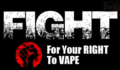 Legal right to vape advocacy graphic